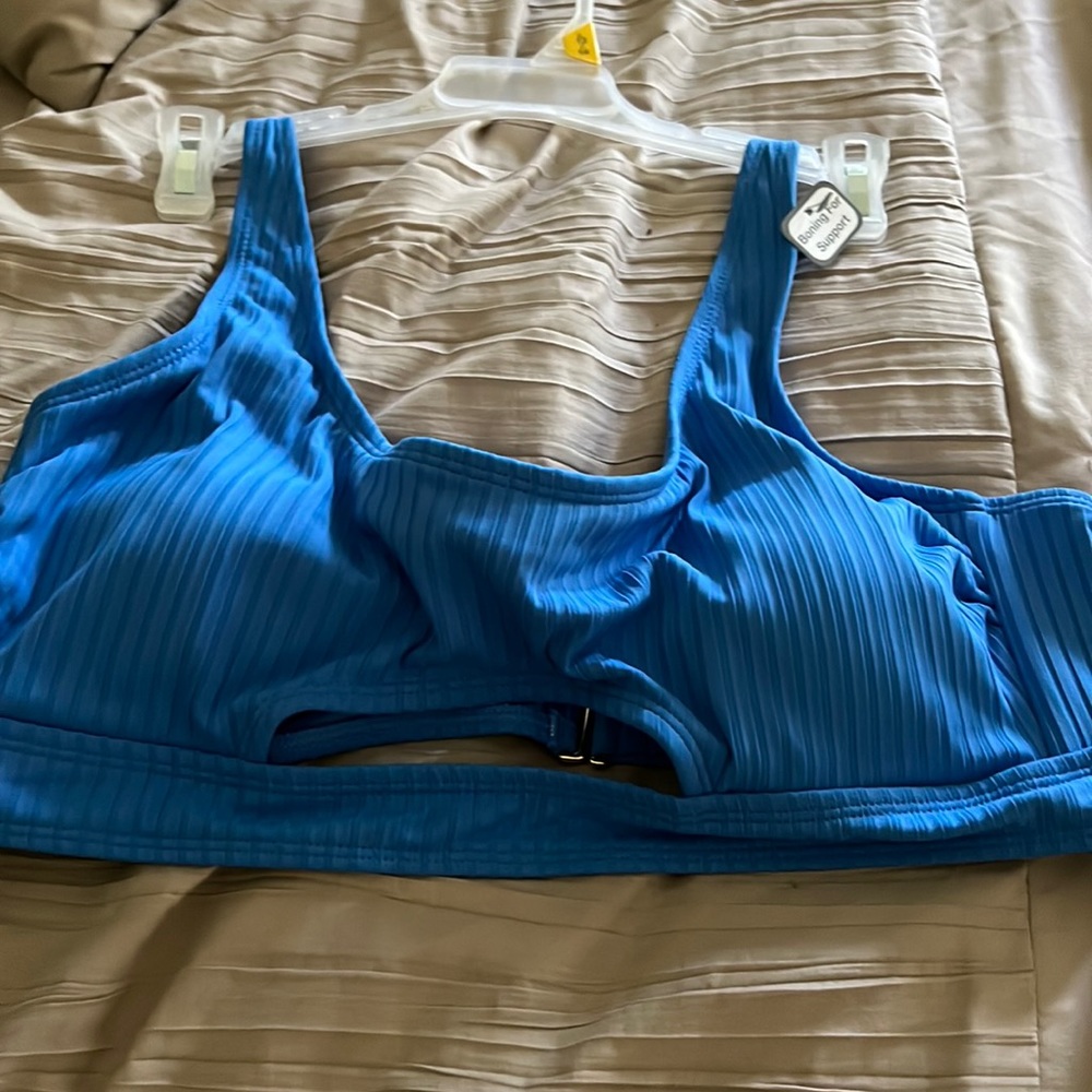 Blue Bikini Top size L ( 12-14) Brand New